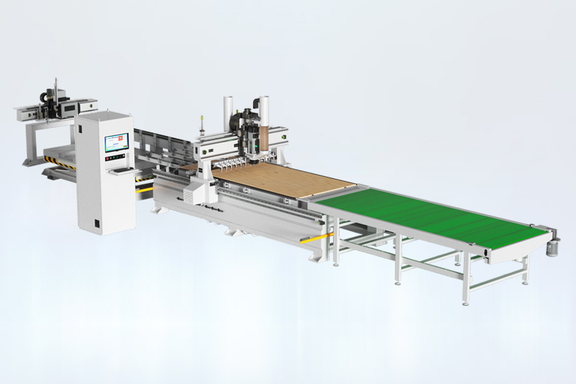 SKL-2813EL 數(shù)控貼標(biāo)開料加工中心  